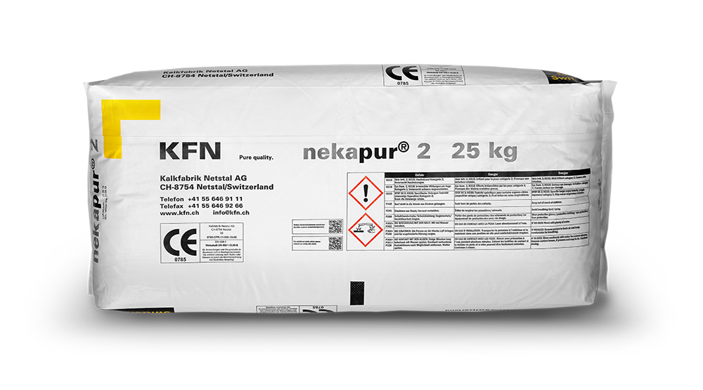 nekapur® 2, PE Sack 25 kg - Kalkfabrik Netstal AG